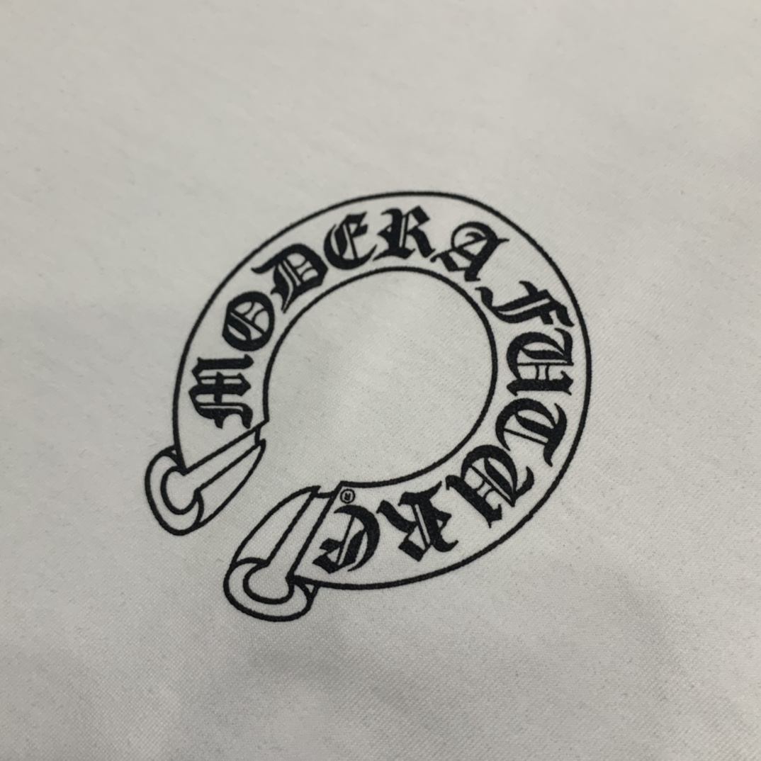 Chrome Hearts Horseshoe Neck Tee - EUR FASHION