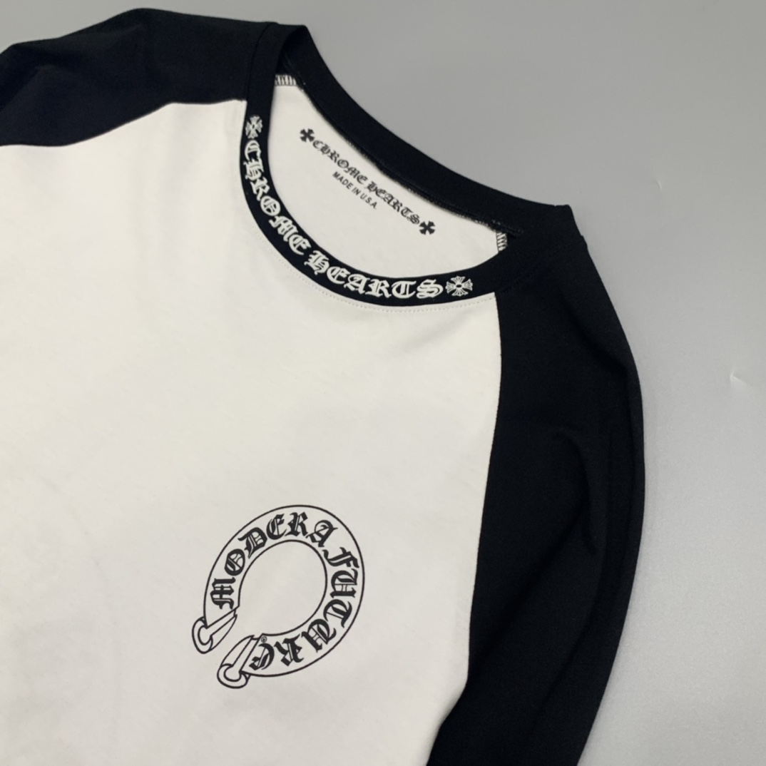 Chrome Hearts Horseshoe Neck Tee - EUR FASHION