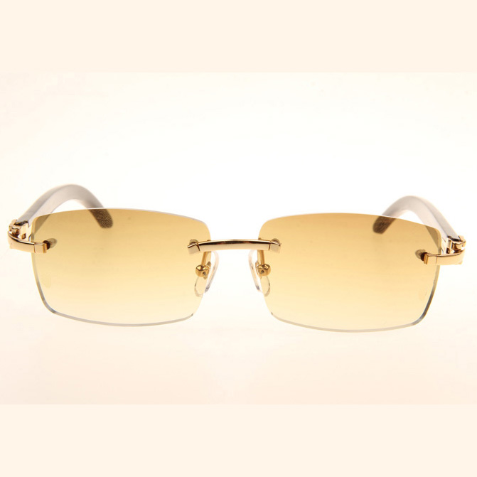 Cartier CT_3524012 Black Grey Buffalo Sunglasses In Gold Brown - EUR FASHION