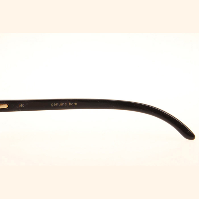 Cartier CT_3524012 Black Grey Buffalo Sunglasses In Gold Brown - EUR FASHION