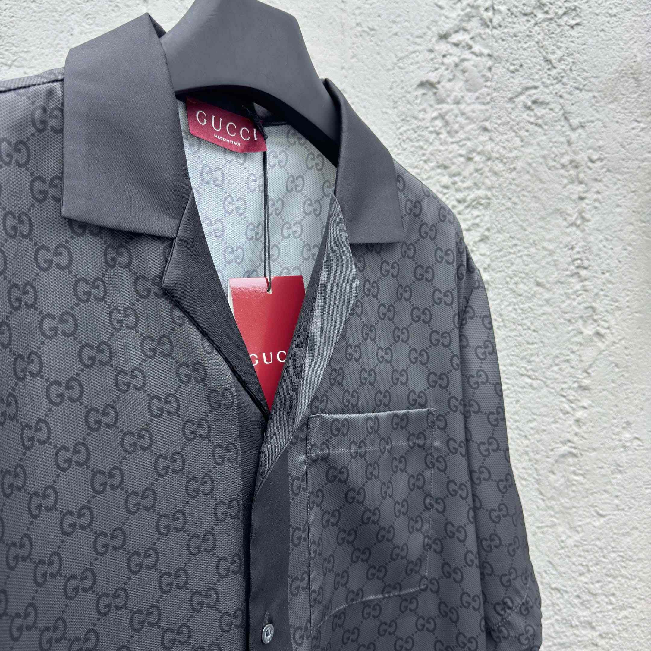 Gucci Printed Silk Twill Bowling Shirt - EUR FASHION