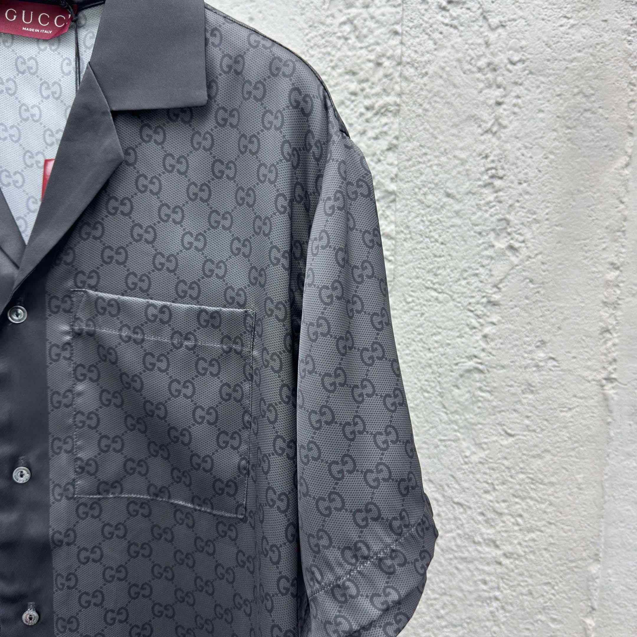 Gucci Printed Silk Twill Bowling Shirt - EUR FASHION