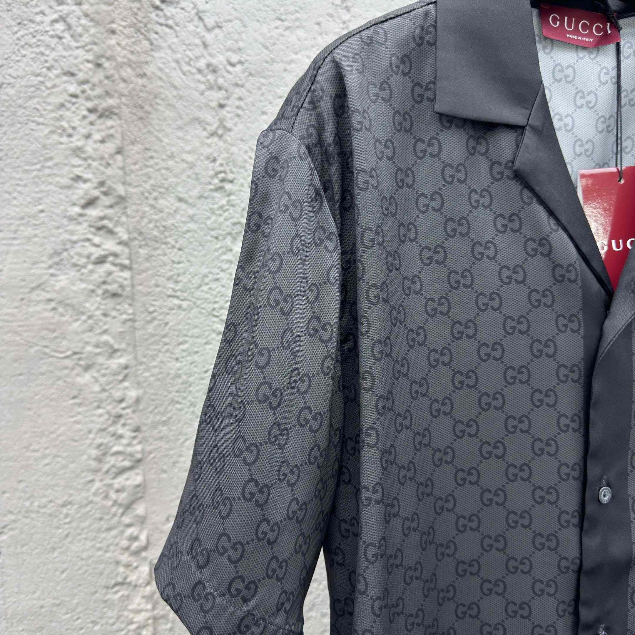 Gucci Printed Silk Twill Bowling Shirt - EUR FASHION