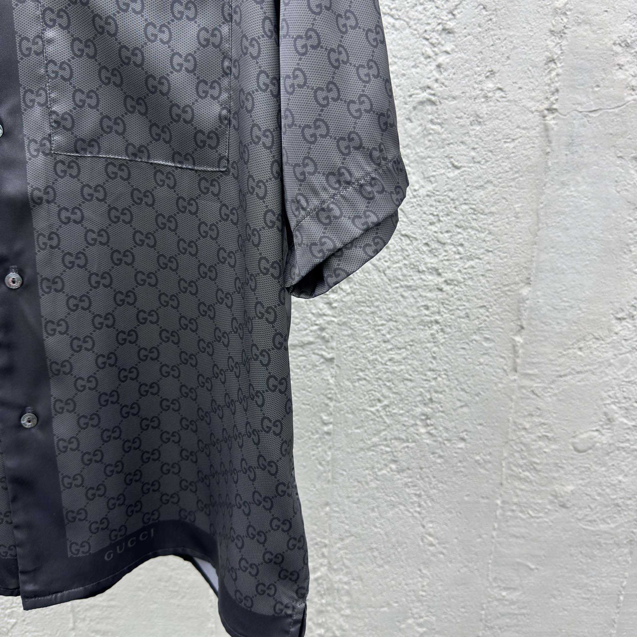 Gucci Printed Silk Twill Bowling Shirt - EUR FASHION