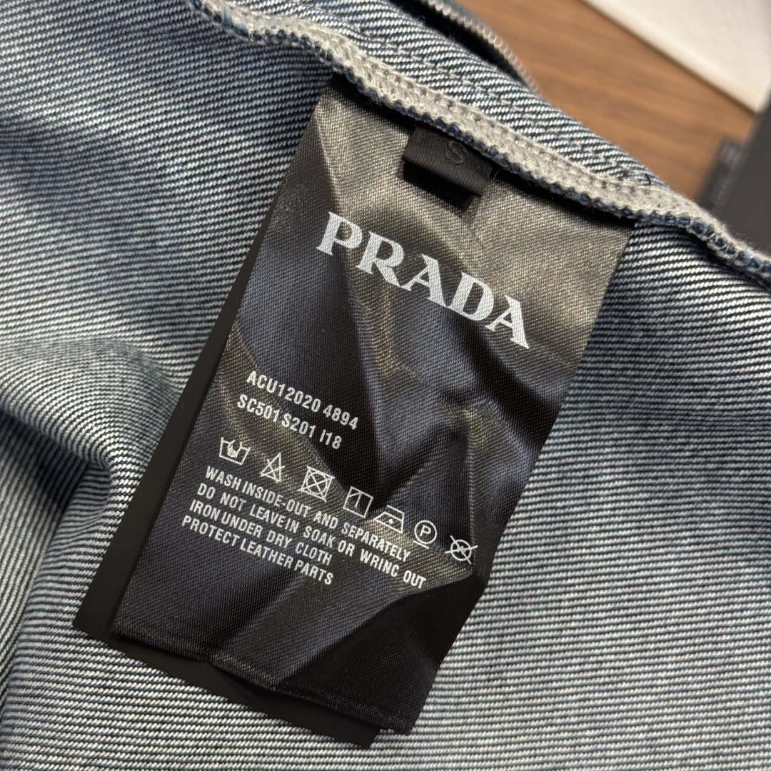 Prada Light Denim Zipper Jacket - EUR FASHION