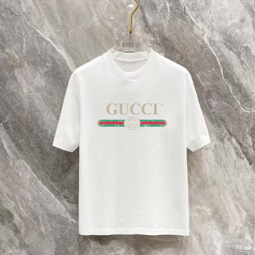 Gucci T-shirt With Gucci Logo - EUR FASHION