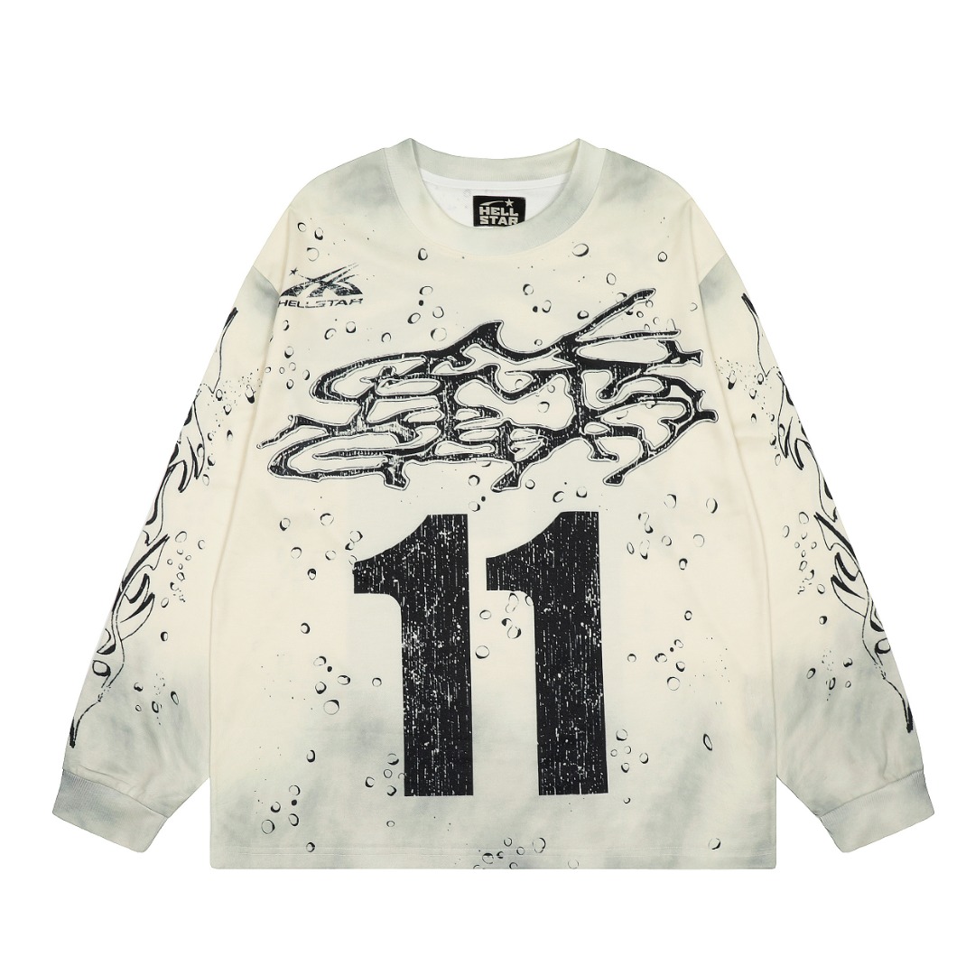 Hellstar Studios Moto Cross Longsleeve T-Shirt  - EUR FASHION