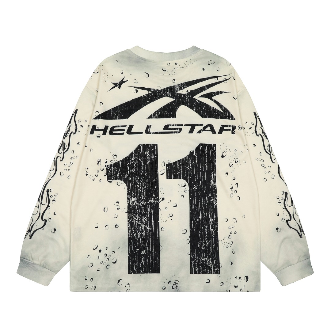 Hellstar Studios Moto Cross Longsleeve T-Shirt  - EUR FASHION