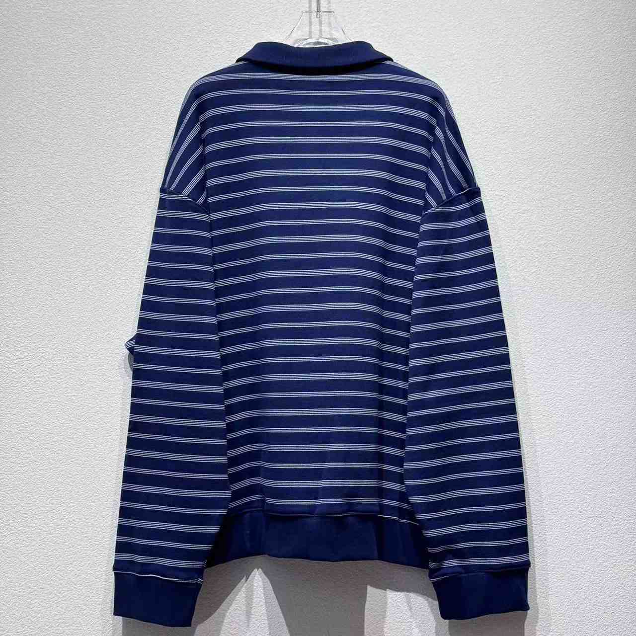 Miu Miu Striped Zipper Polo Shirt - EUR FASHION
