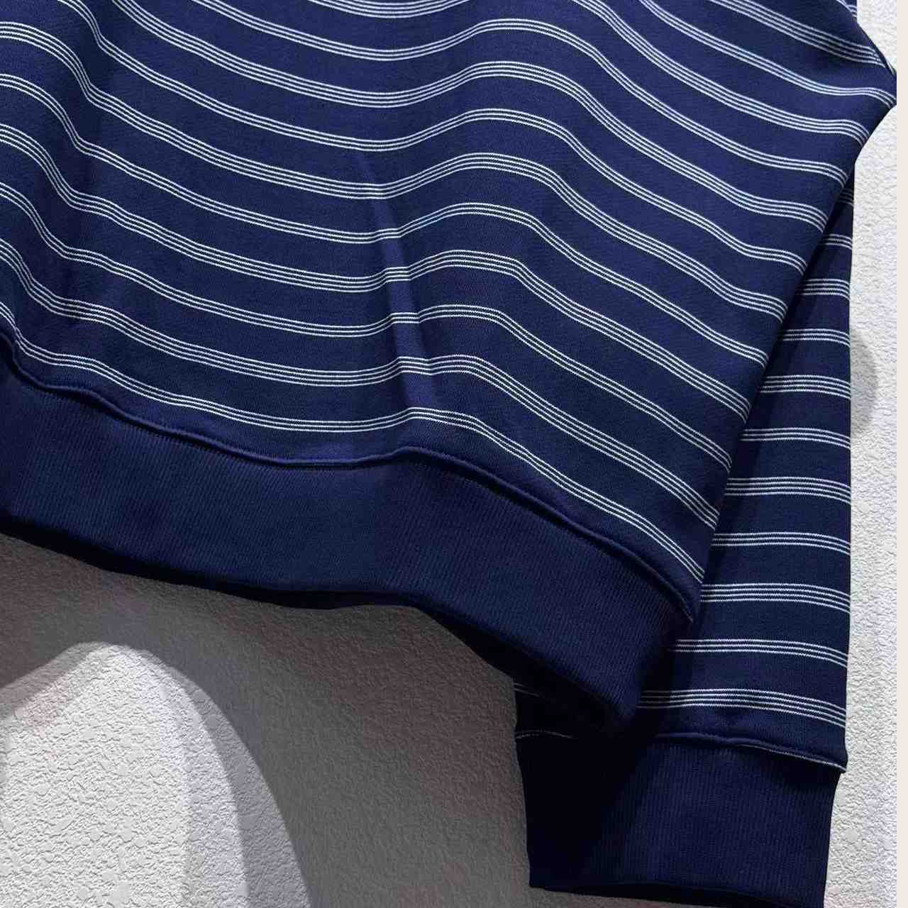 Miu Miu Striped Zipper Polo Shirt - EUR FASHION