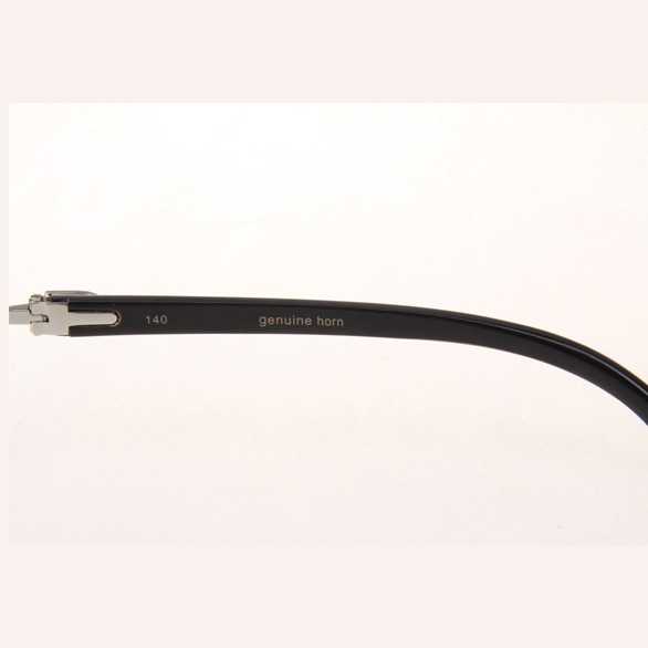 Cartier CT_3524012 Diamond White Mix Black Buffalo Eyeglasses In Silve - EUR FASHION