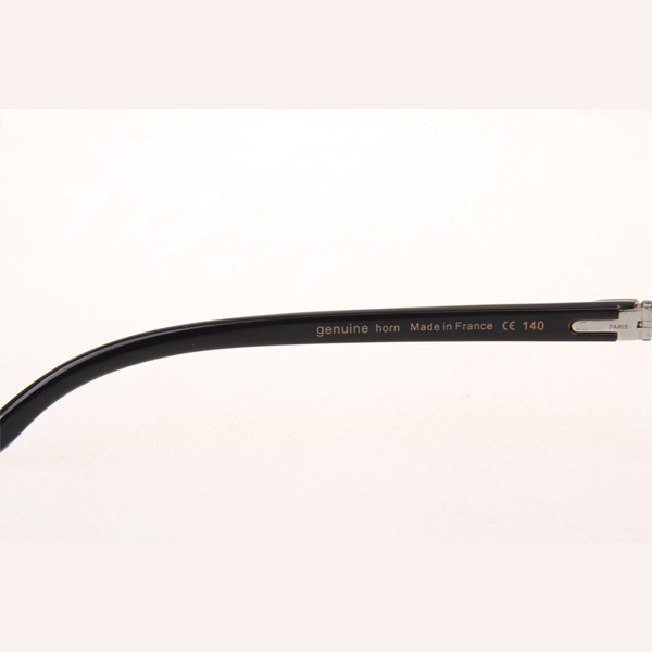 Cartier CT_3524012 Diamond White Mix Black Buffalo Eyeglasses In Silve - EUR FASHION