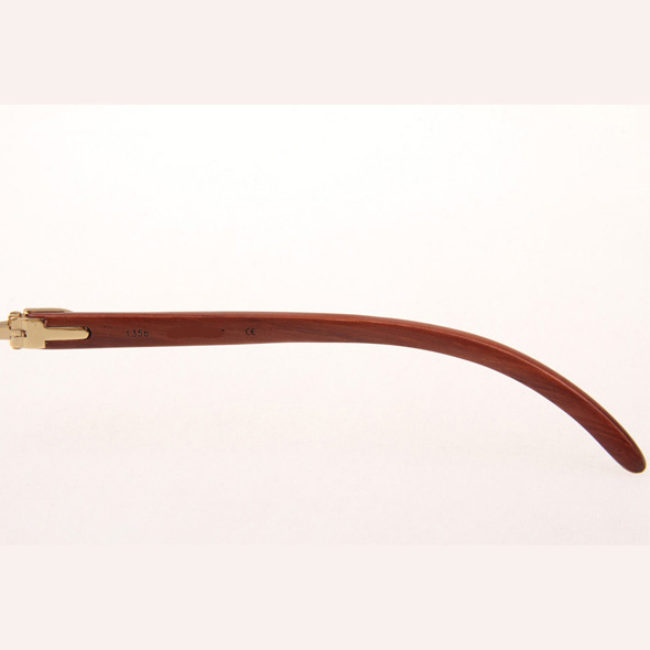 Cartier CT_3524012 Diamond Wood Eyeglasses In Gold - EUR FASHION