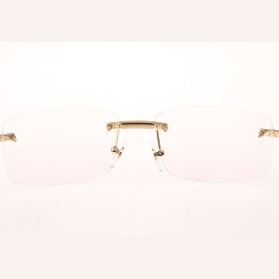 Cartier CT_3524012 Diamond Wood Eyeglasses In Gold - EUR FASHION