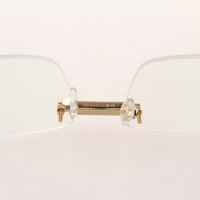 Cartier CT_3524012 Diamond Wood Eyeglasses In Gold - EUR FASHION