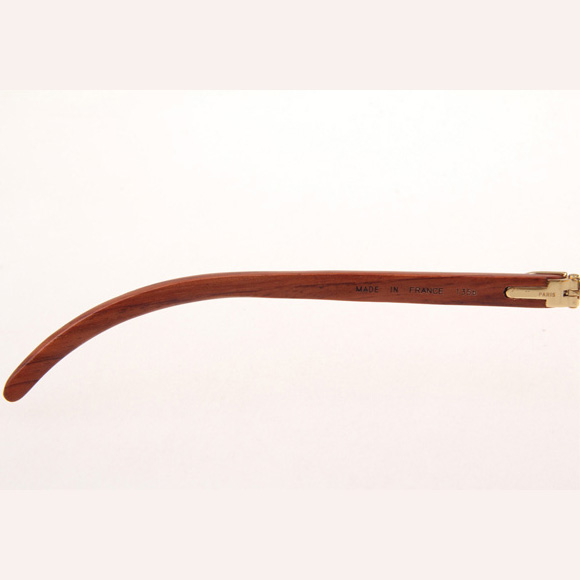 Cartier CT_3524012 Diamond Wood Eyeglasses In Gold - EUR FASHION