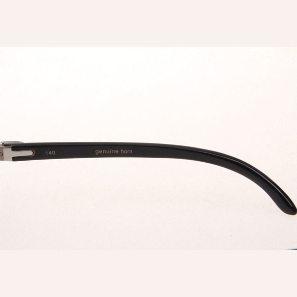 Cartier CT_3524012 Diamond White Mix Black Buffalo Eyeglasses In Silver Brown - EUR FASHION