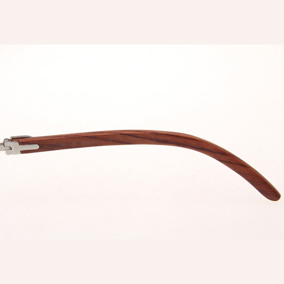 Cartier CT_3524012 Diamond Wood Eyeglasses In Silver - EUR FASHION