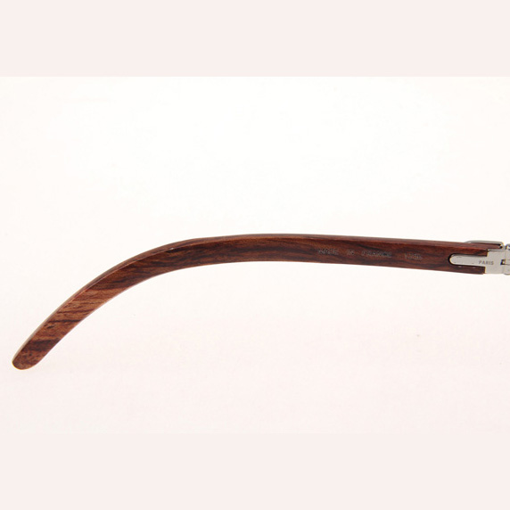 Cartier CT_3524012 Diamond Wood Eyeglasses In Silver - EUR FASHION