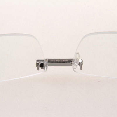 Cartier CT_3524012 Diamond Wood Eyeglasses In Silver - EUR FASHION
