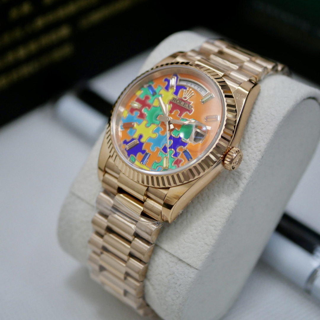 Rolex Oyster Perpetual Day-Date, 36mm, rose gold  128235 - EUR FASHION