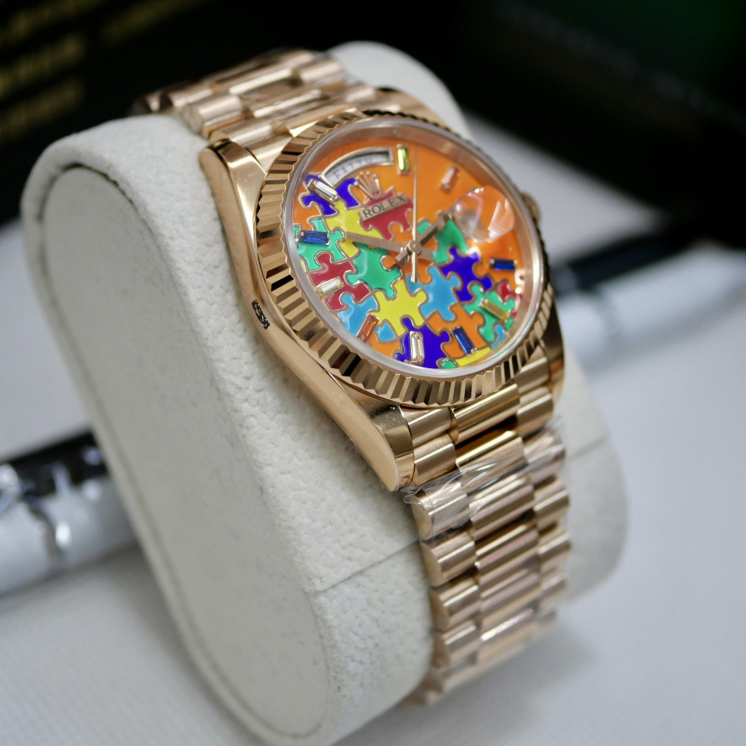 Rolex Oyster Perpetual Day-Date, 36mm, rose gold  128235 - EUR FASHION