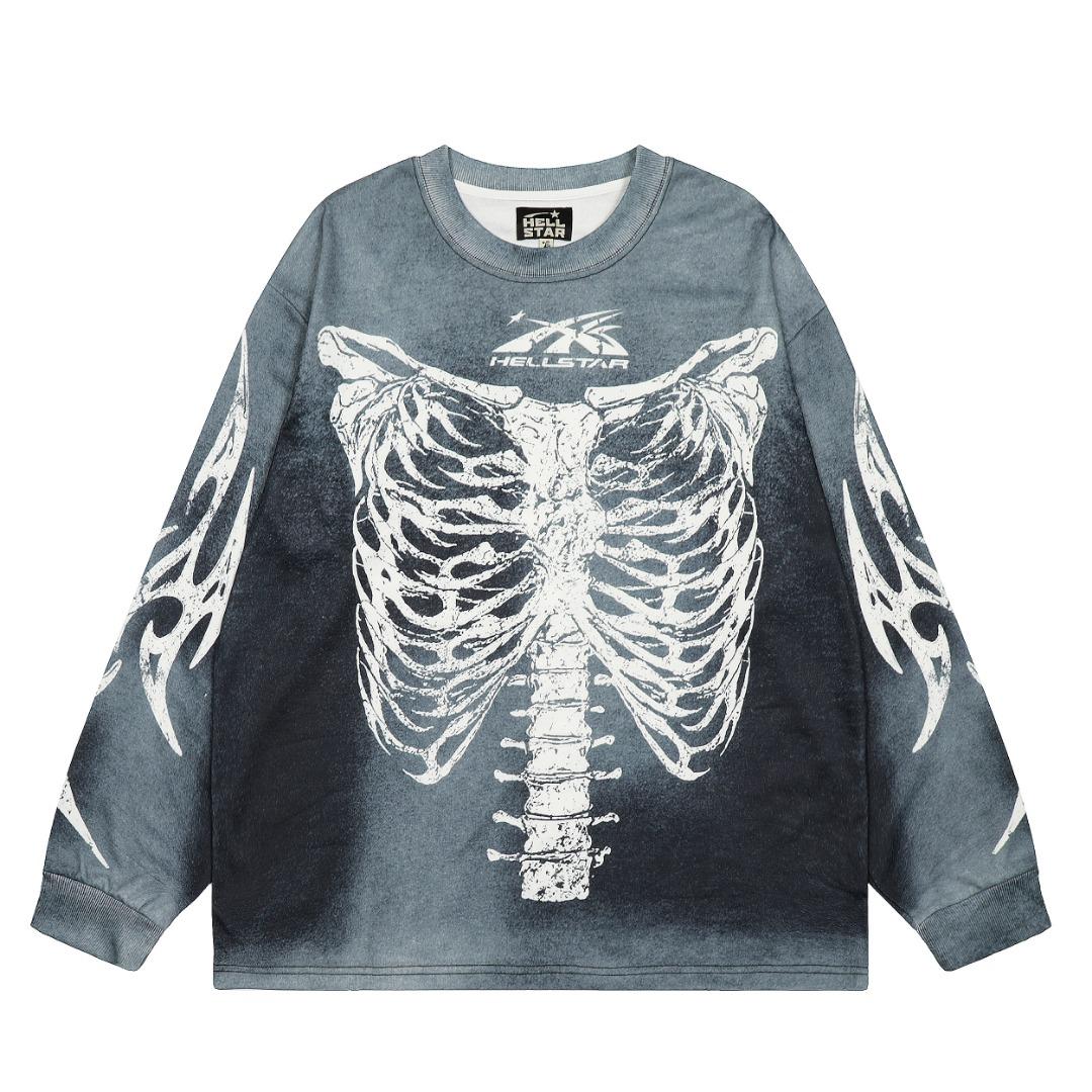 Hellstar Skeleton Long-Sleeve T-shirt - EUR FASHION