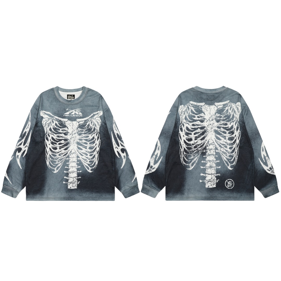 Hellstar Skeleton Long-Sleeve T-shirt - EUR FASHION