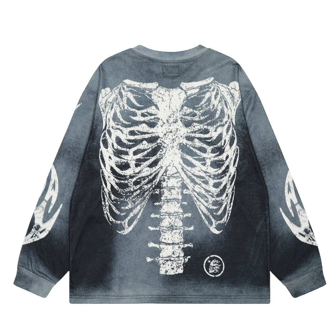 Hellstar Skeleton Long-Sleeve T-shirt - EUR FASHION