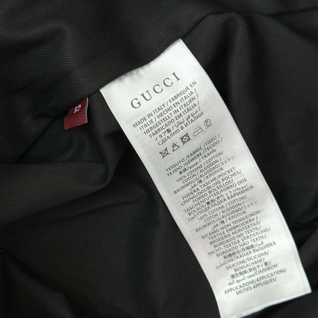Gucci Cotton Twill Jacket With Web Detail - EUR FASHION