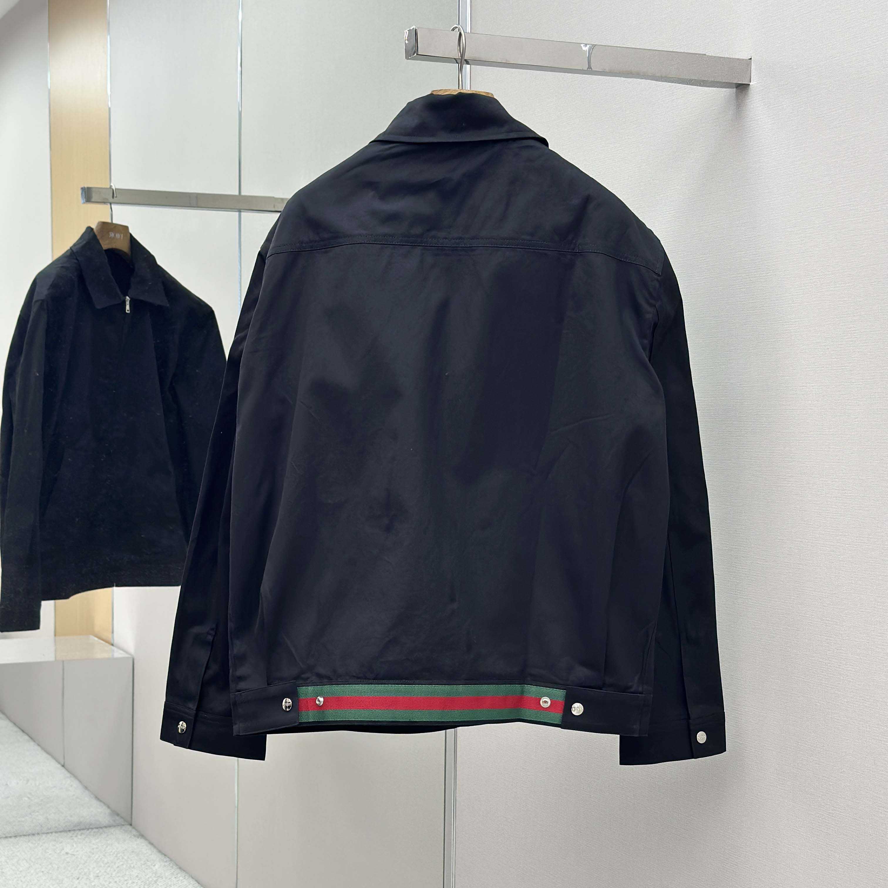 Gucci Cotton Twill Jacket With Web Detail - EUR FASHION