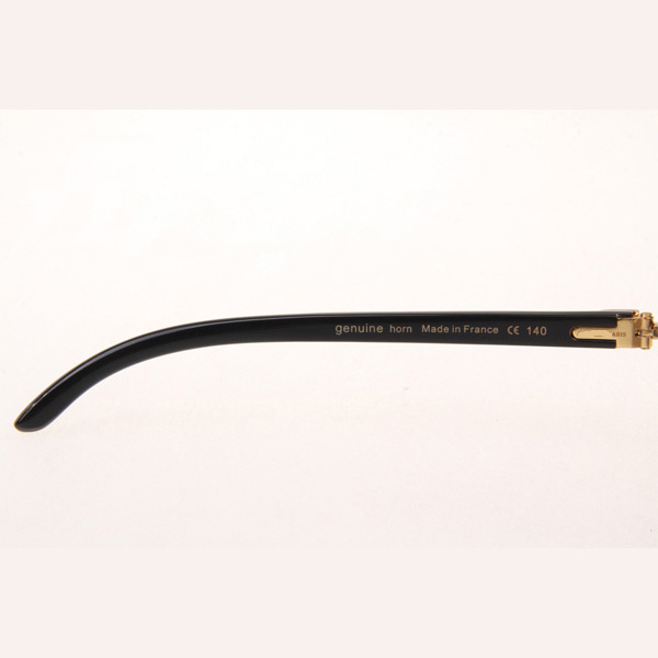 Cartier CT_3524012 Diamond White Mix Black Buffalo Eyeglasses In Gold Brown - EUR FASHION