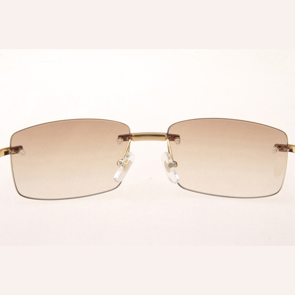 Cartier CT_3524012 Diamond White Mix Black Buffalo Eyeglasses In Gold Brown - EUR FASHION