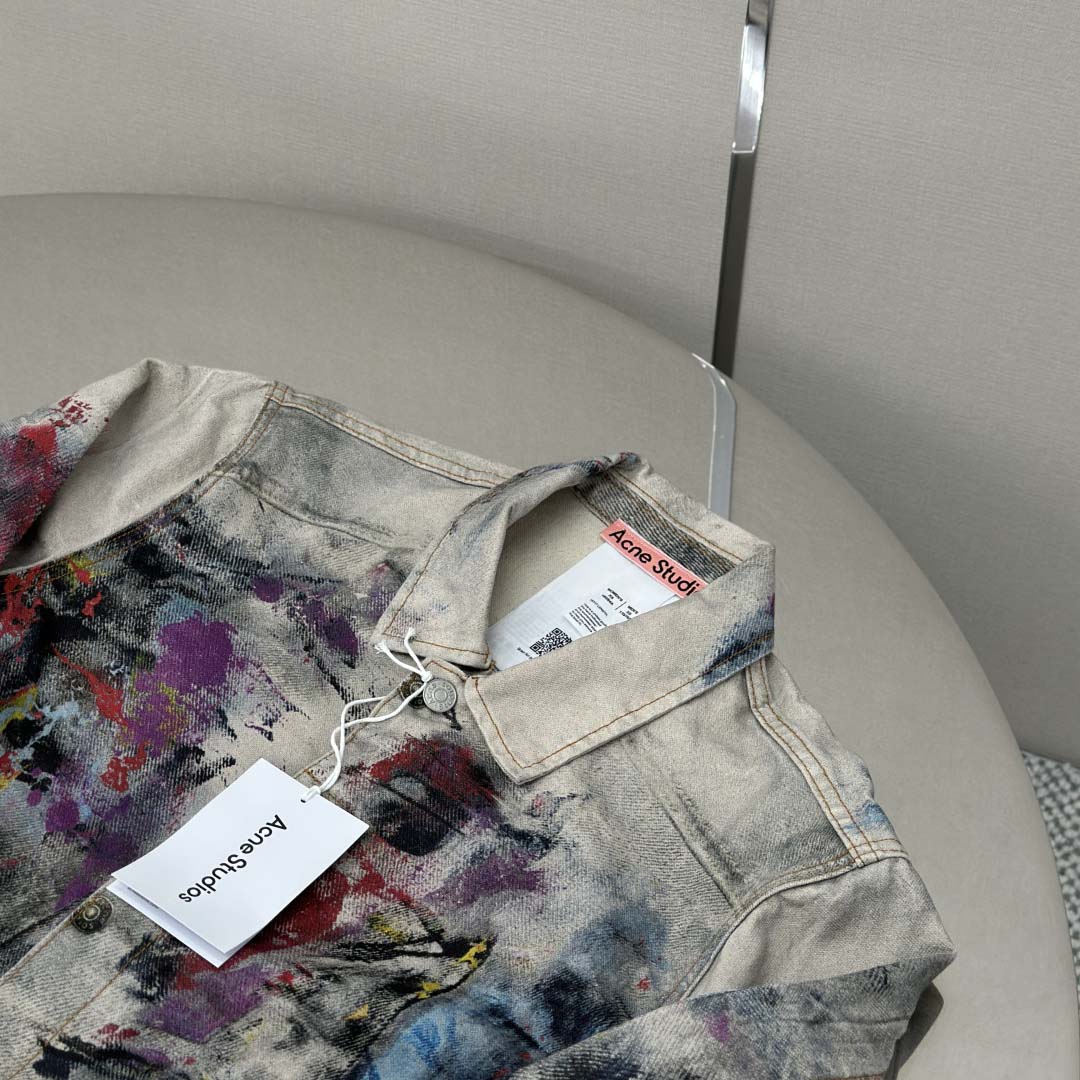 Acne Studios Jacket Trompe L'oeil Print - EUR FASHION