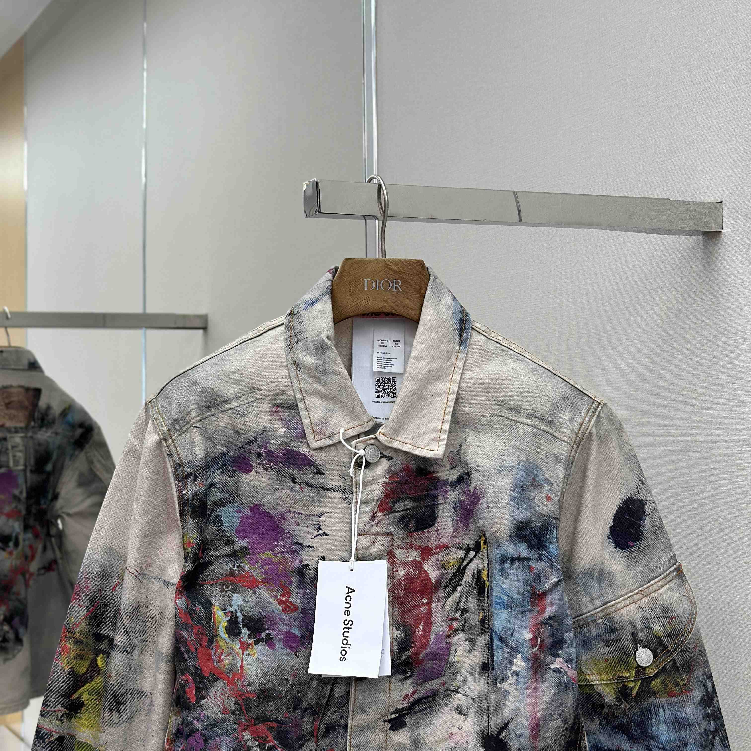 Acne Studios Jacket Trompe L'oeil Print - EUR FASHION