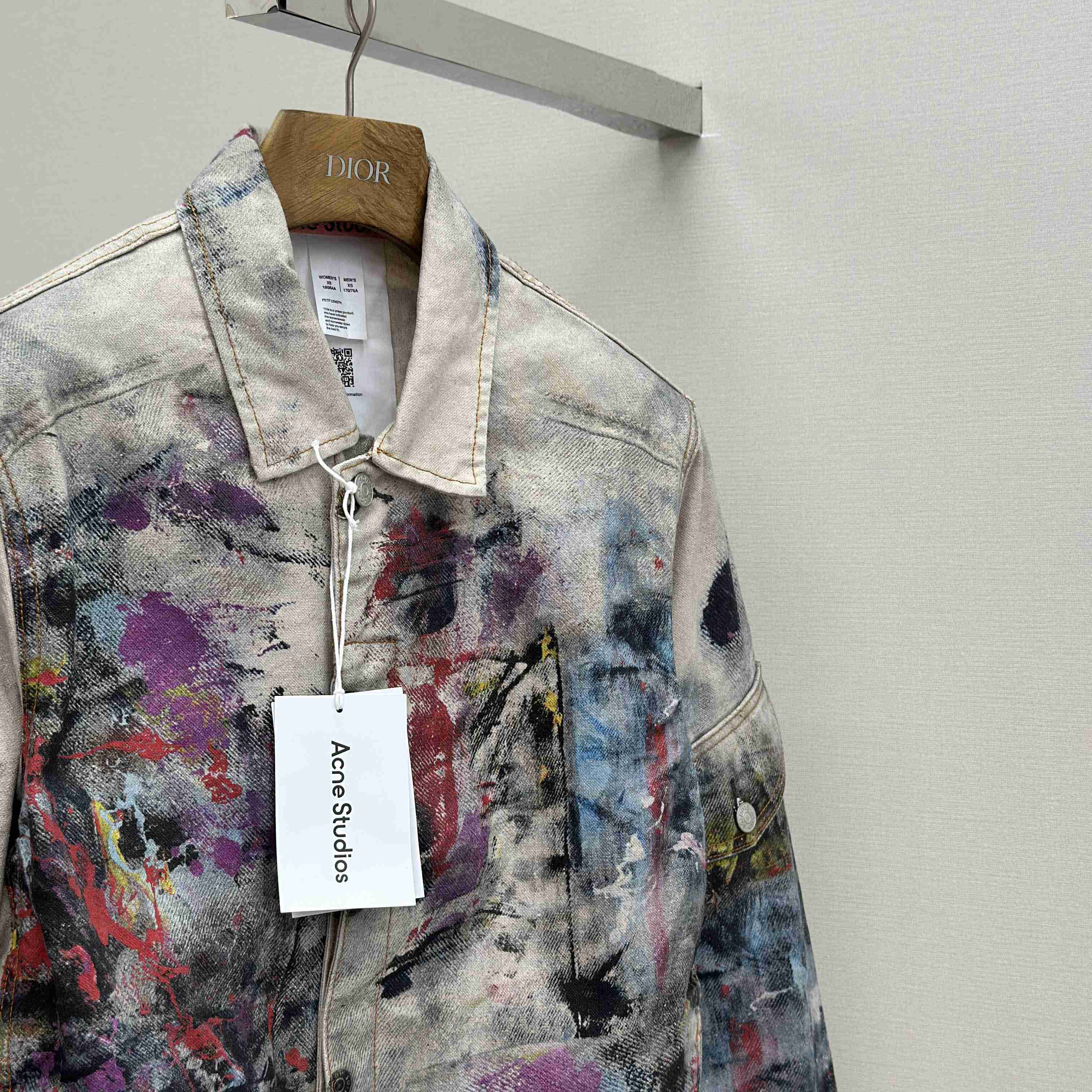 Acne Studios Jacket Trompe L'oeil Print - EUR FASHION