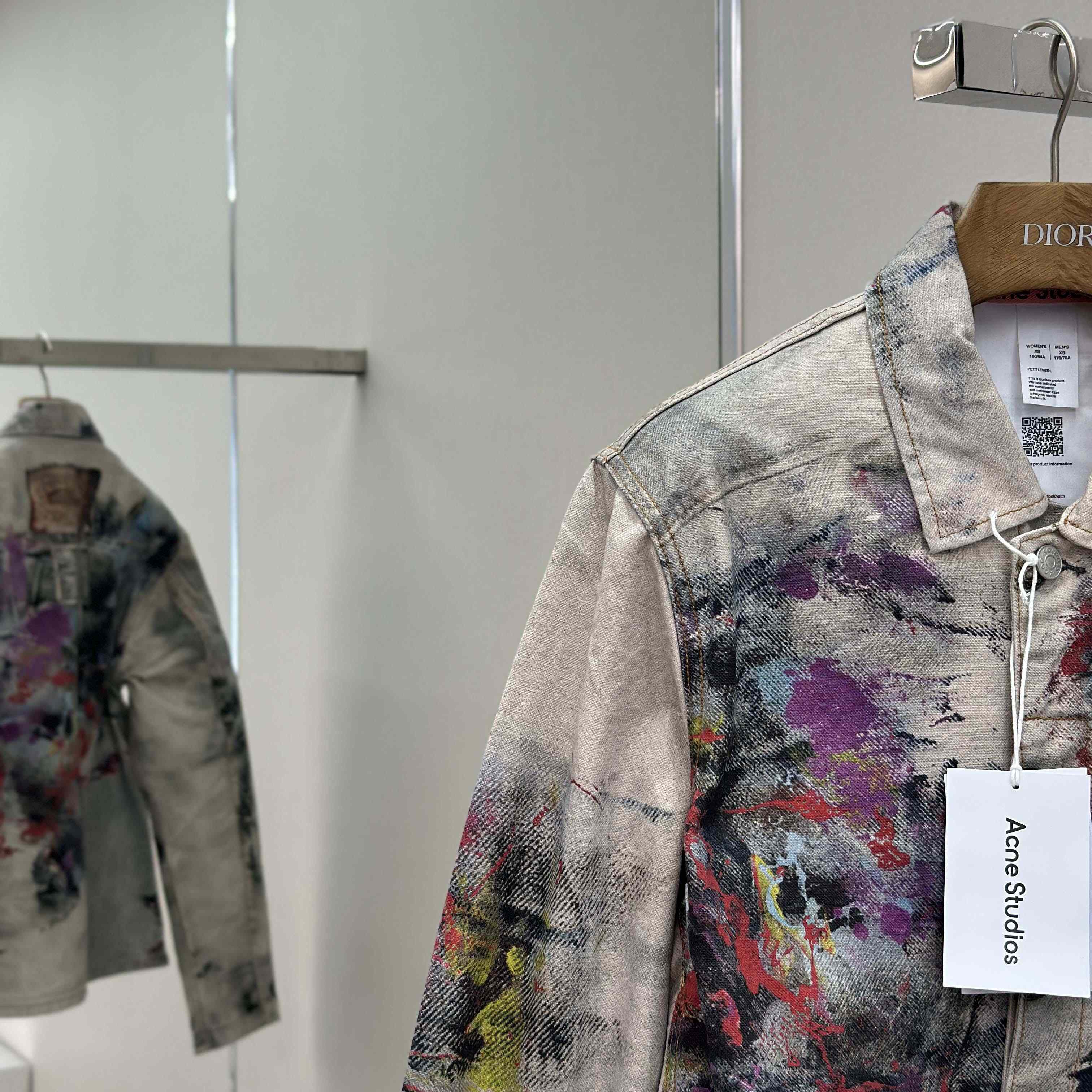 Acne Studios Jacket Trompe L'oeil Print - EUR FASHION