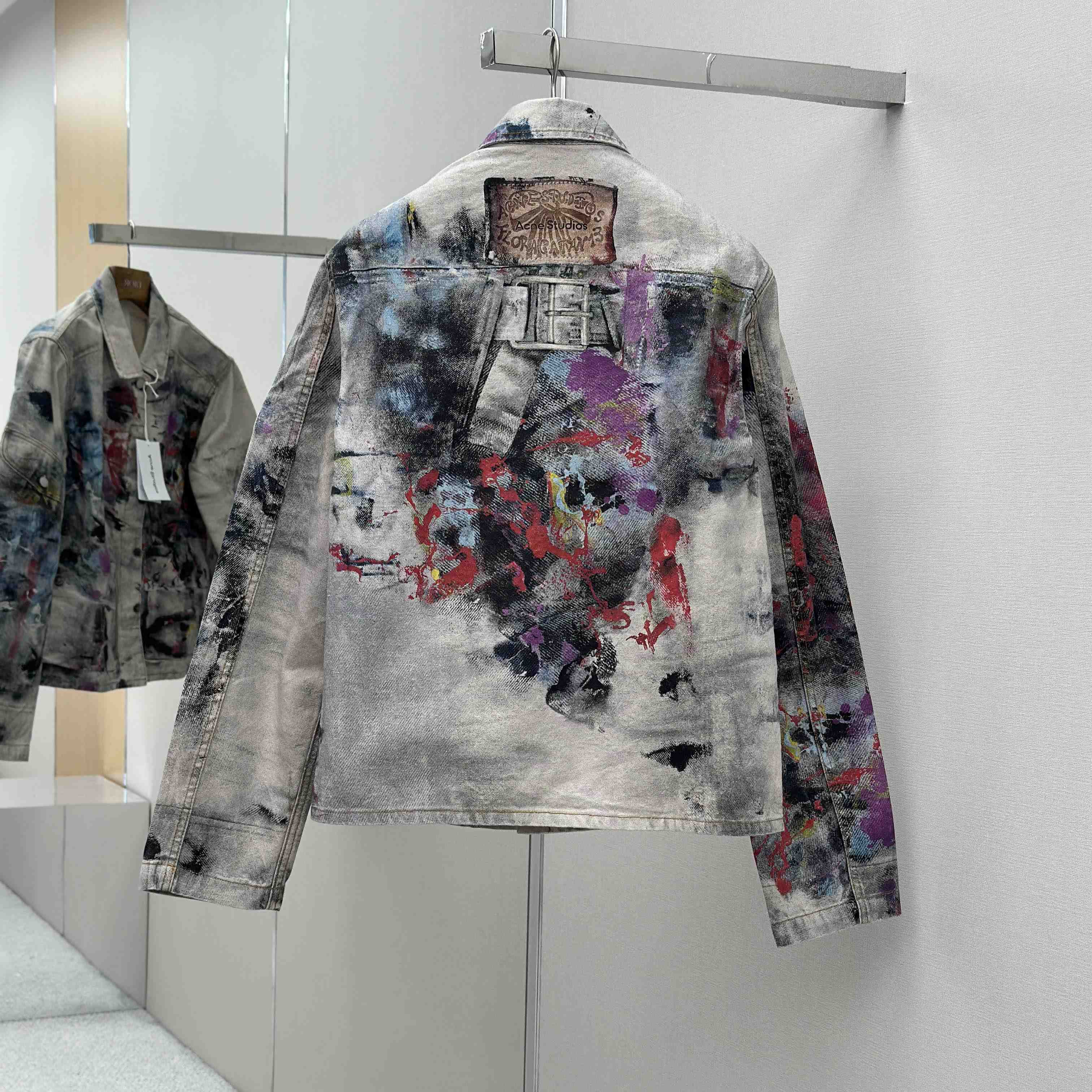 Acne Studios Jacket Trompe L'oeil Print - EUR FASHION