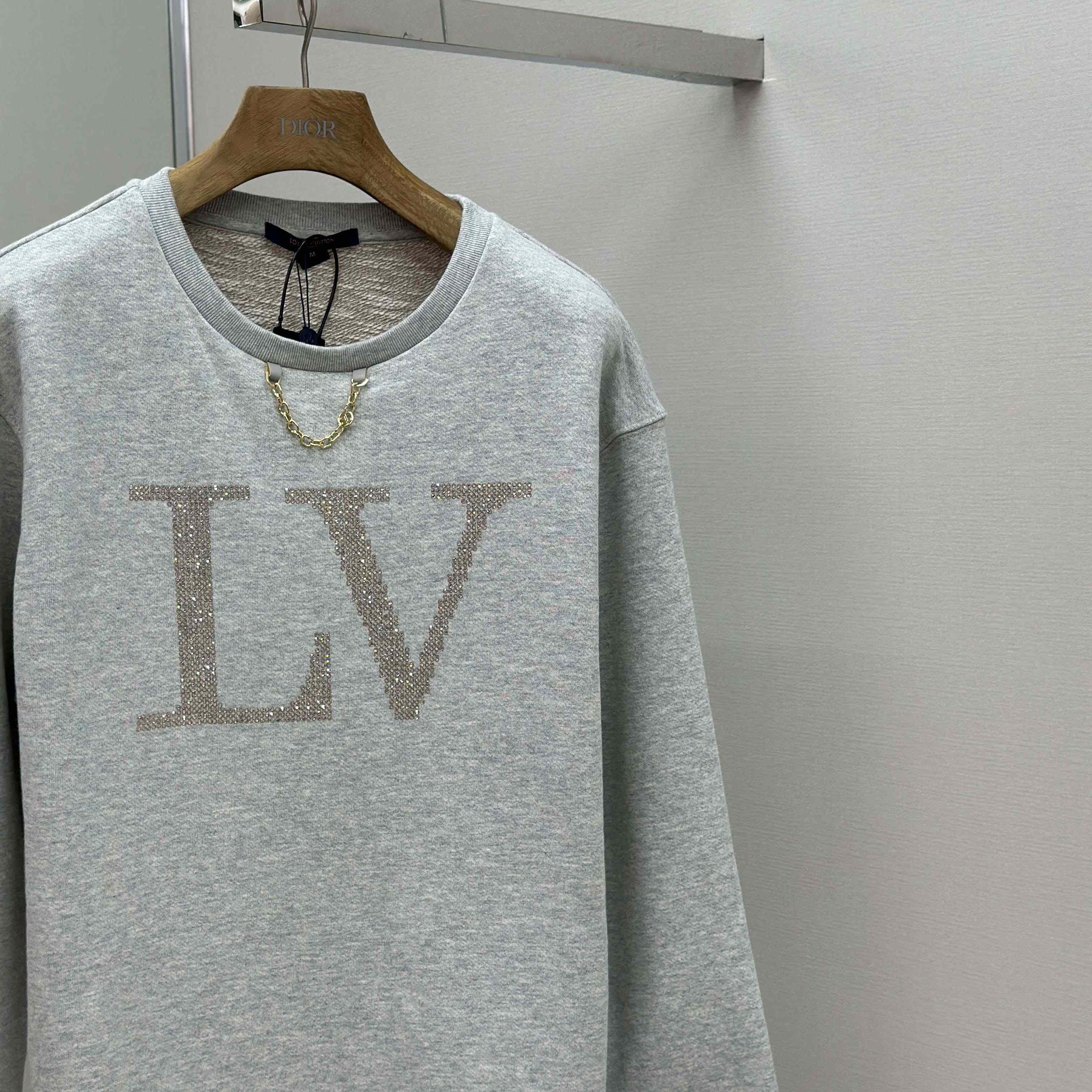 Louis Vuitton Rhinestone Signature Sweater   1AIBL9 - EUR FASHION