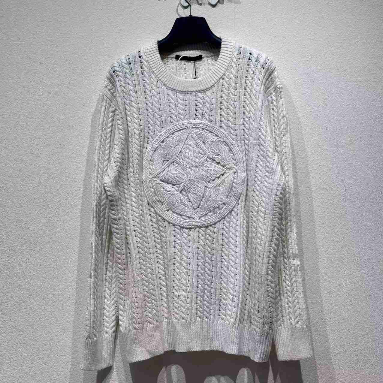 Louis Vuitton Long-Sleeved Cable-Knit Crewneck   1AHVOL - EUR FASHION