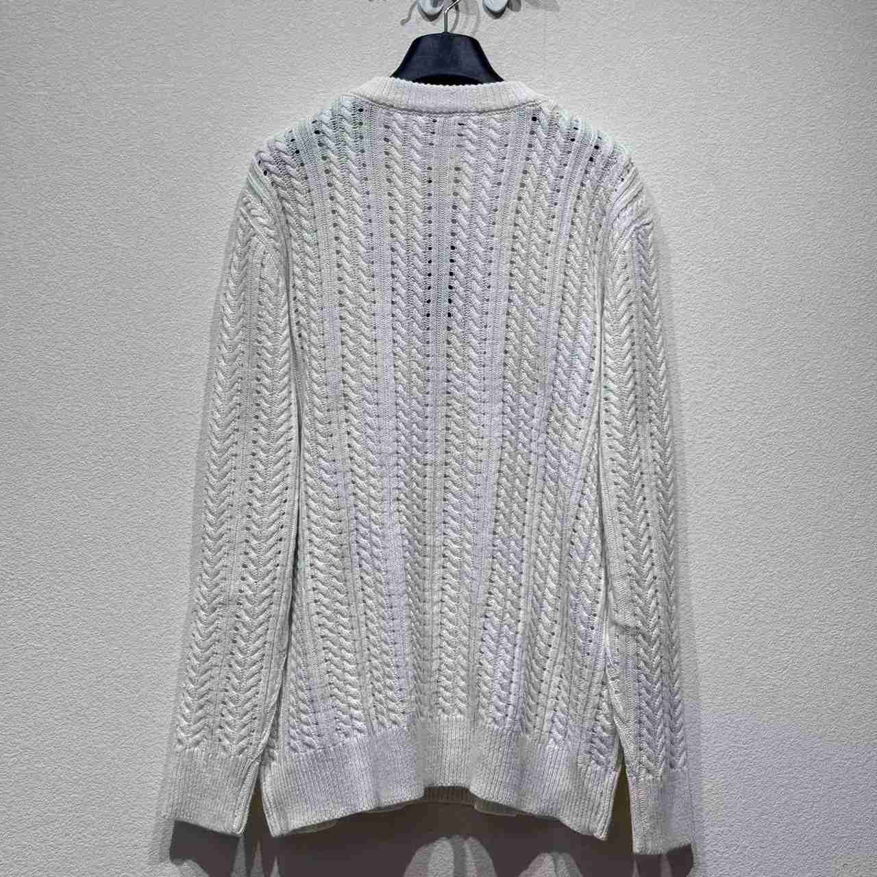 Louis Vuitton Long-Sleeved Cable-Knit Crewneck   1AHVOL - EUR FASHION
