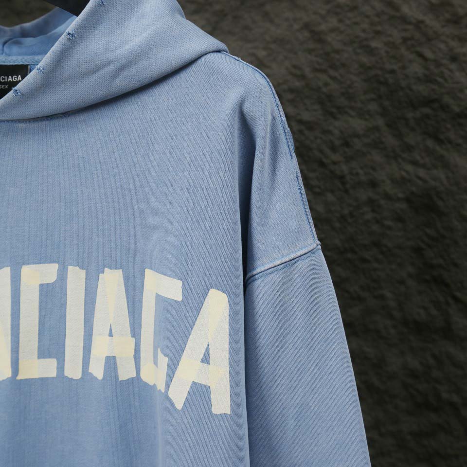 Balenciaga Faded Tape Type hoodie - EUR FASHION