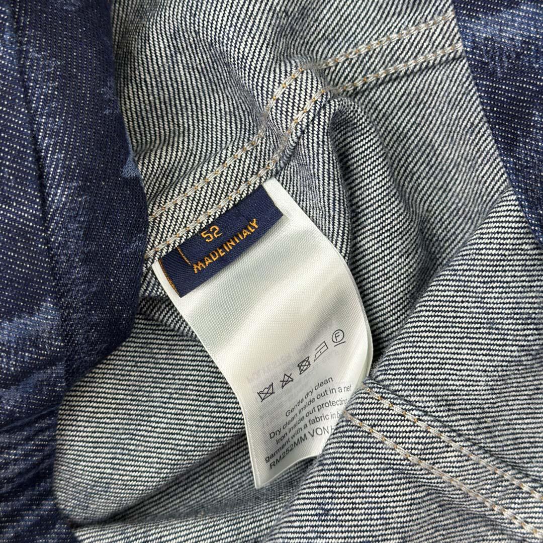 Louis Vuitton Chic Collarless Denim Jacket   1AHUXT - EUR FASHION