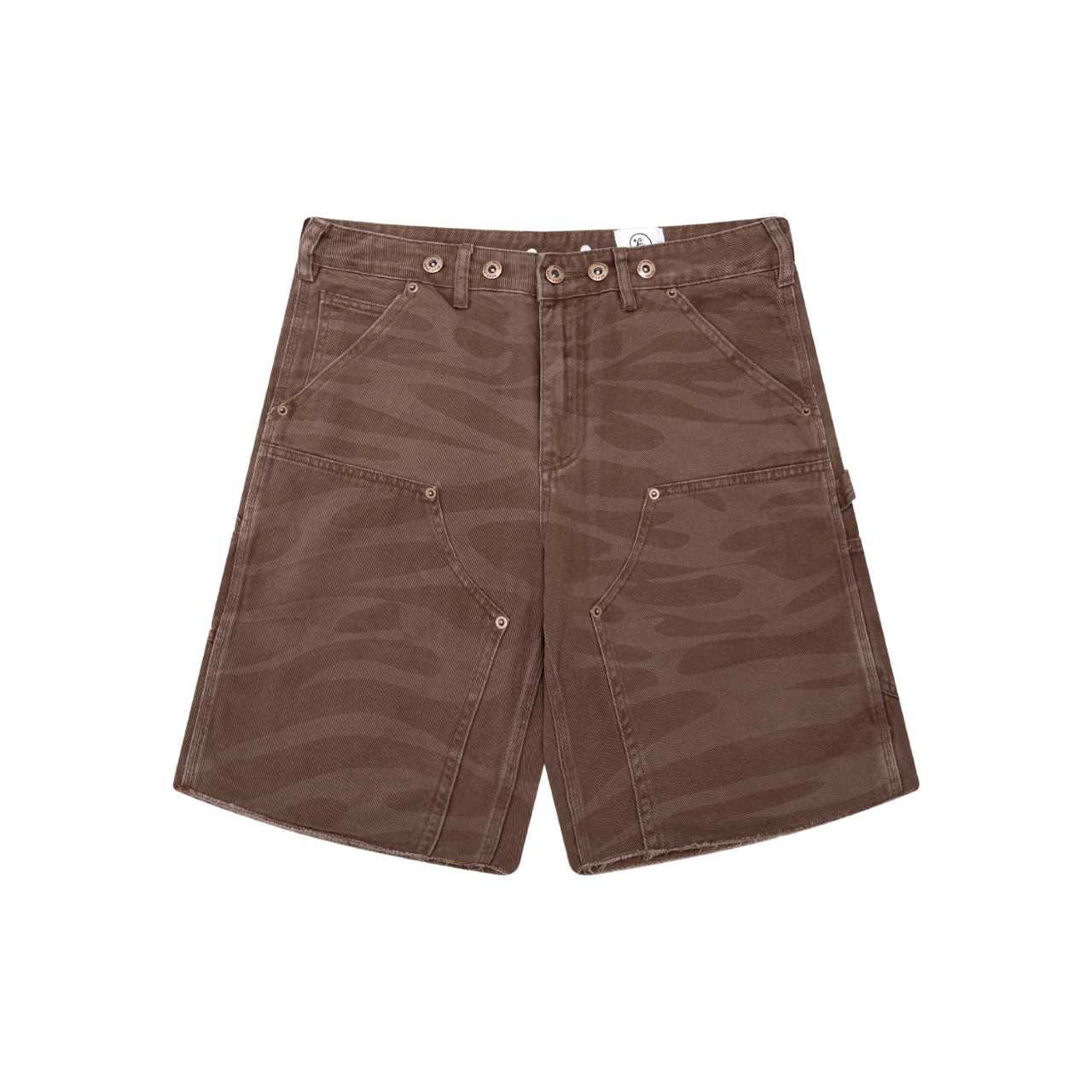 Hellstar Brown Camo Denim Shorts - EUR FASHION
