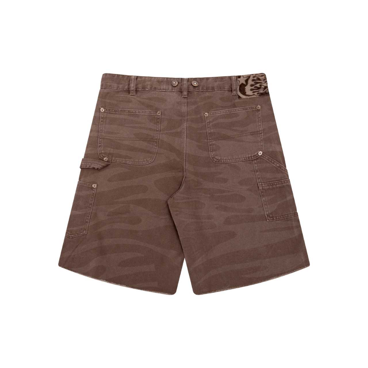Hellstar Brown Camo Denim Shorts - EUR FASHION