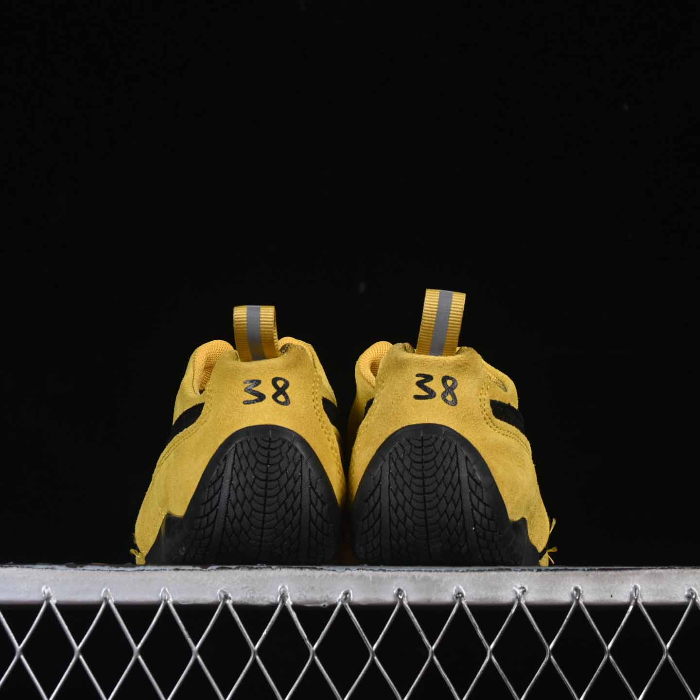 Balenciaga Speedcat Suede Balenciaga In Yellow And Black Distressed Suede Cowskin - EUR FASHION