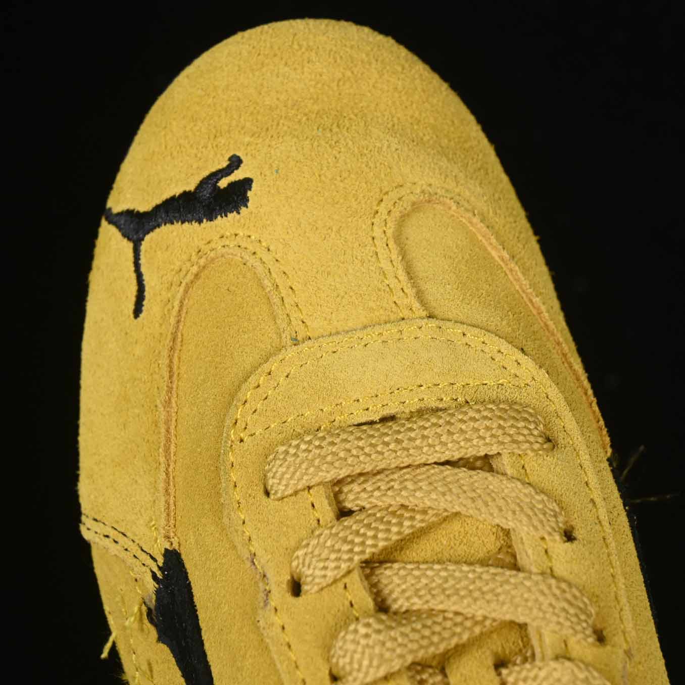 Balenciaga Speedcat Suede Balenciaga In Yellow And Black Distressed Suede Cowskin - EUR FASHION