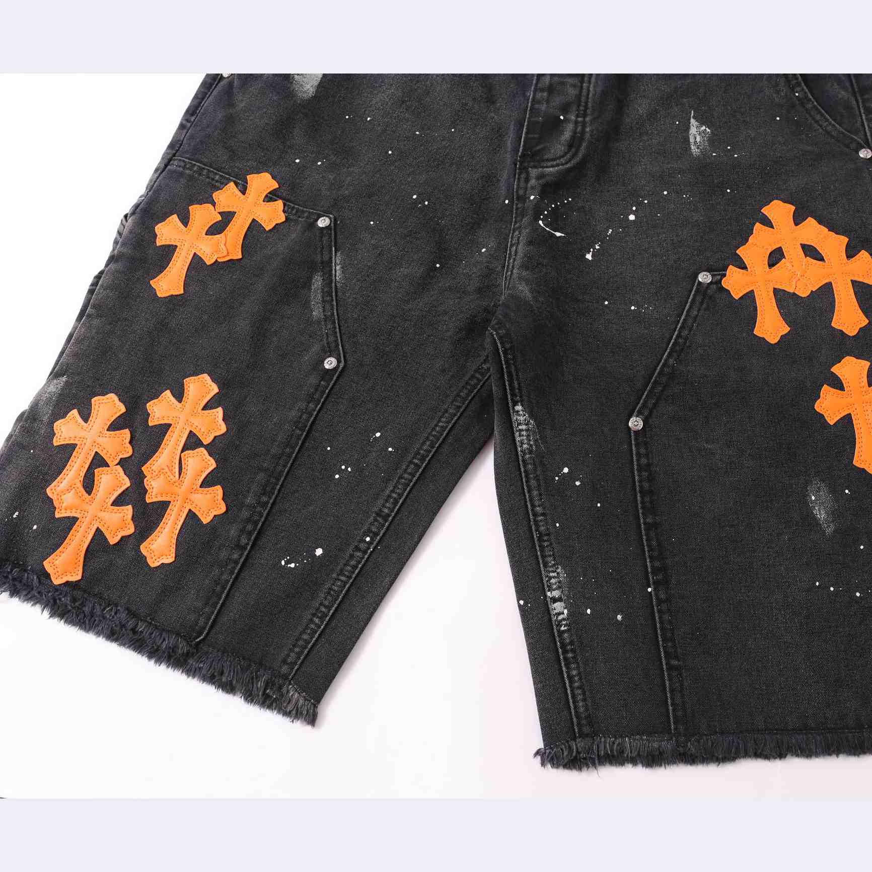 Chrome Hearts Denim Shorts - EUR FASHION