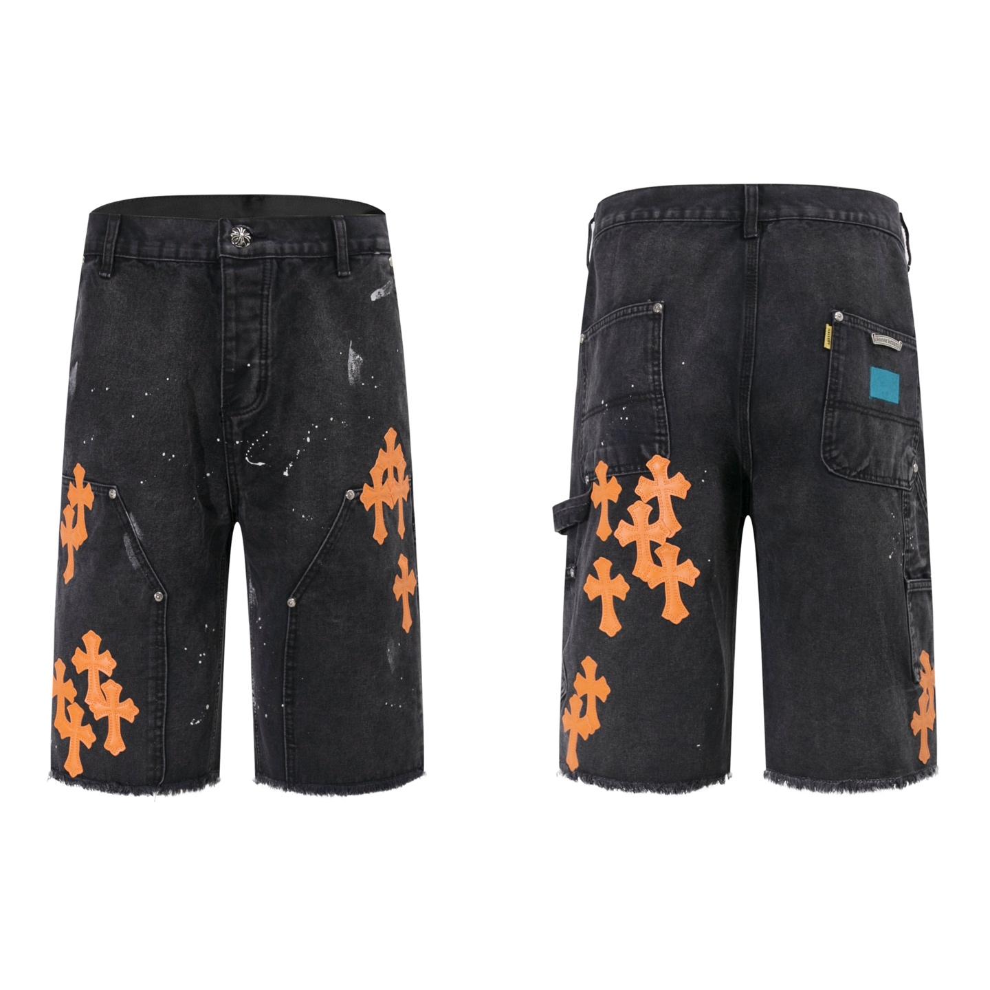 Chrome Hearts Denim Shorts - EUR FASHION