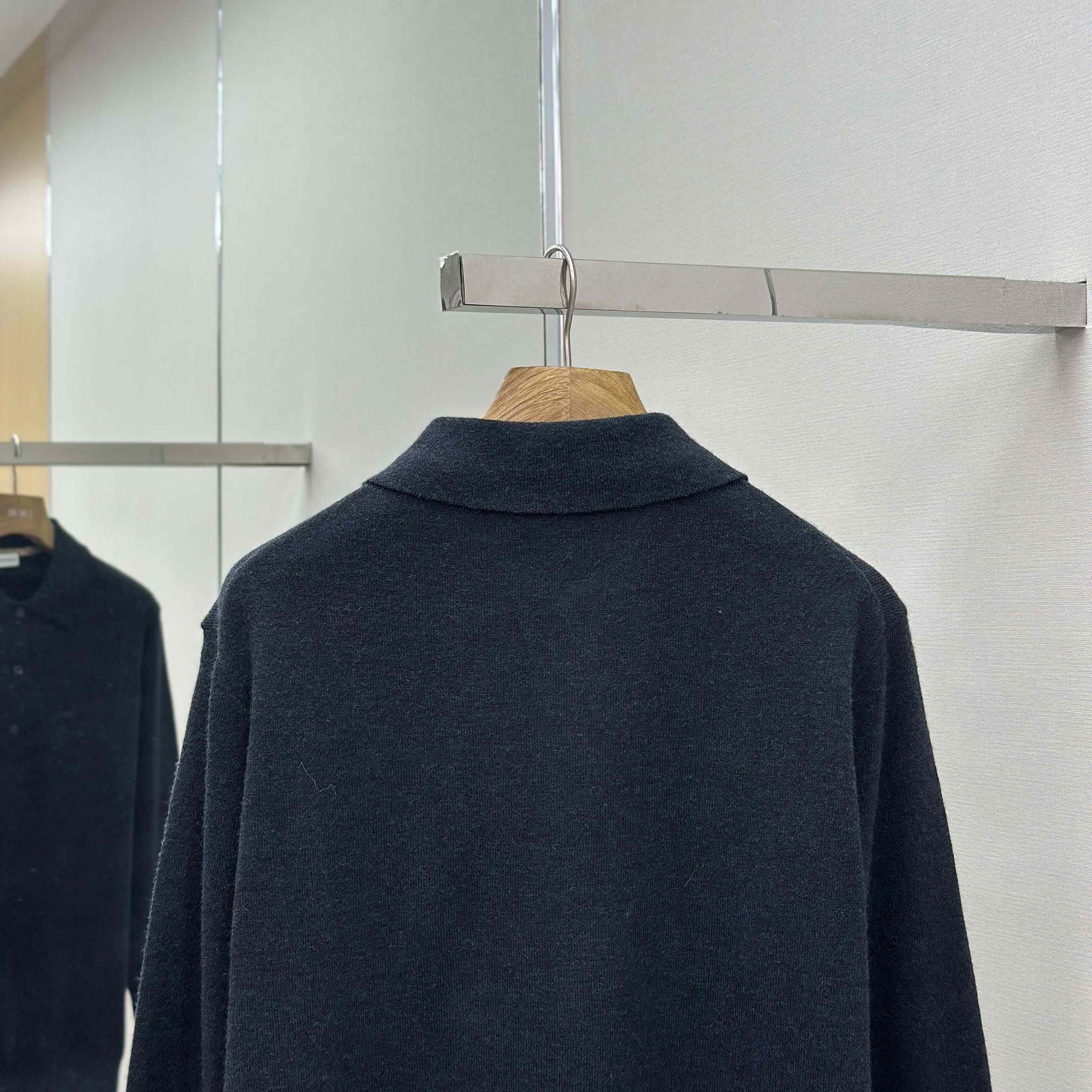 Burberry Long-sleeve Cashmere Blend Polo Shirt - EUR FASHION